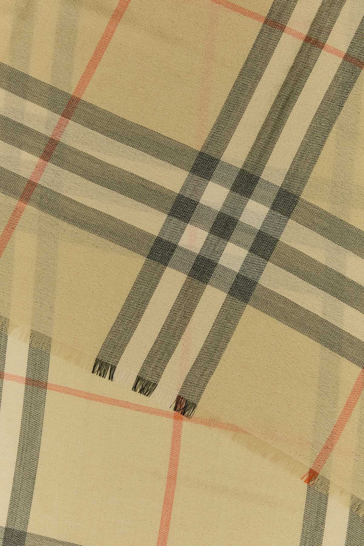 Burberry Women Embroidered Wool Blend Scarf - 2