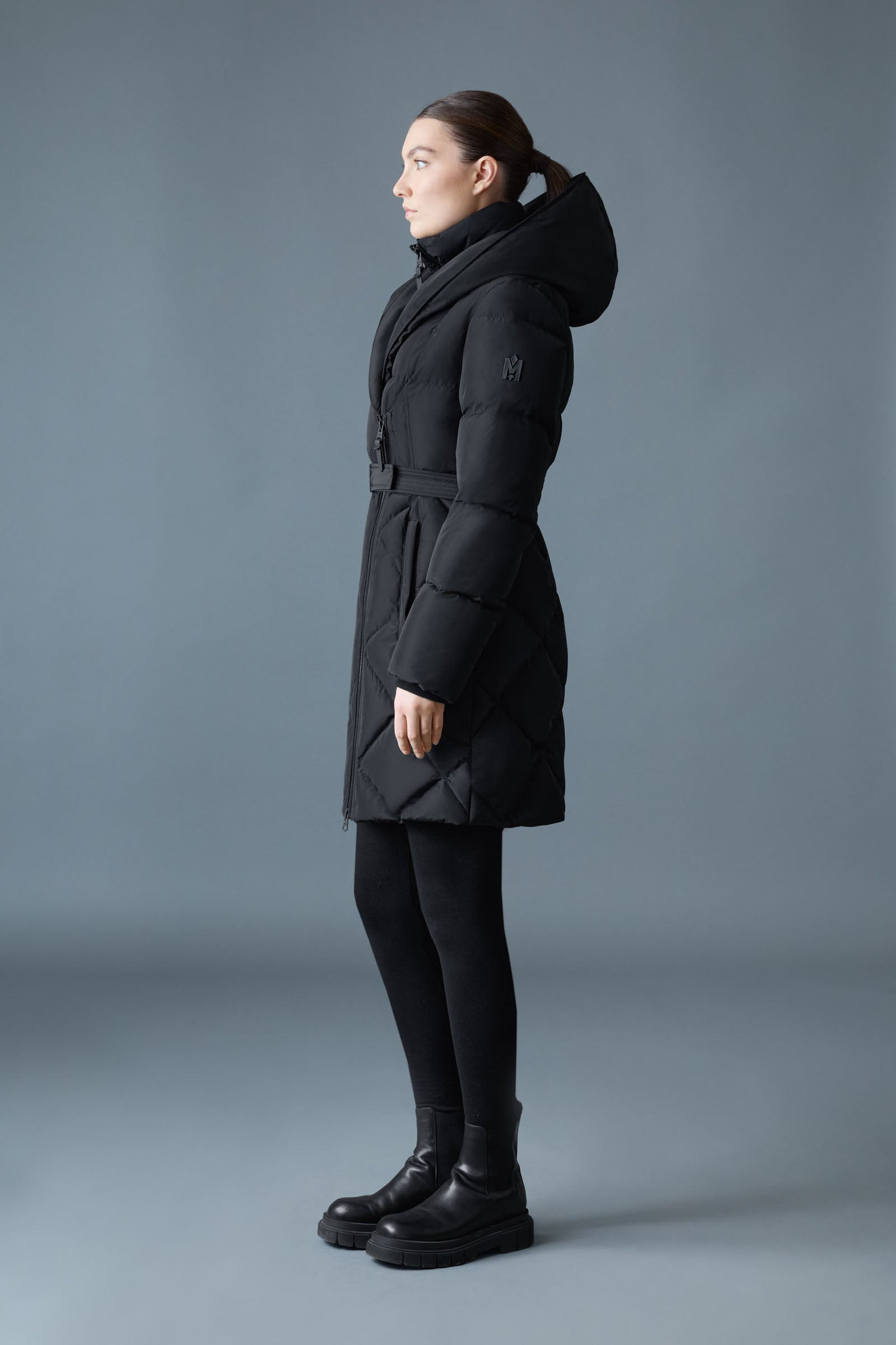 AYUMI 2-in-1 Long Down Coat with Bib - 3
