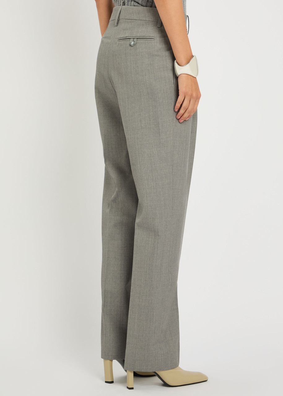 Victoria Beckham Pleated Wool Trousers - 3