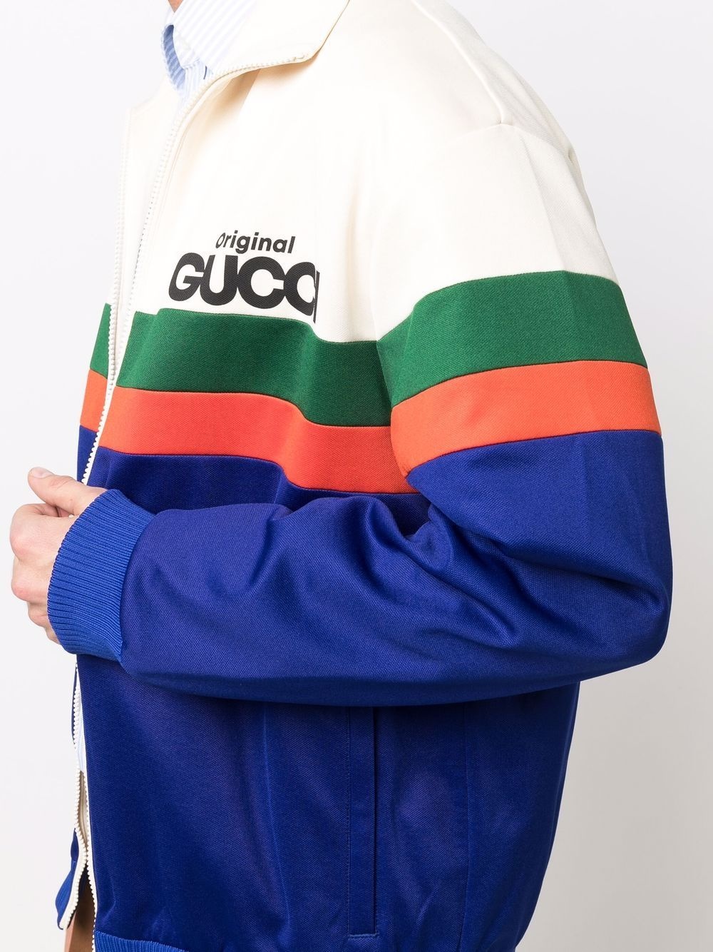 logo print track jacket - 5