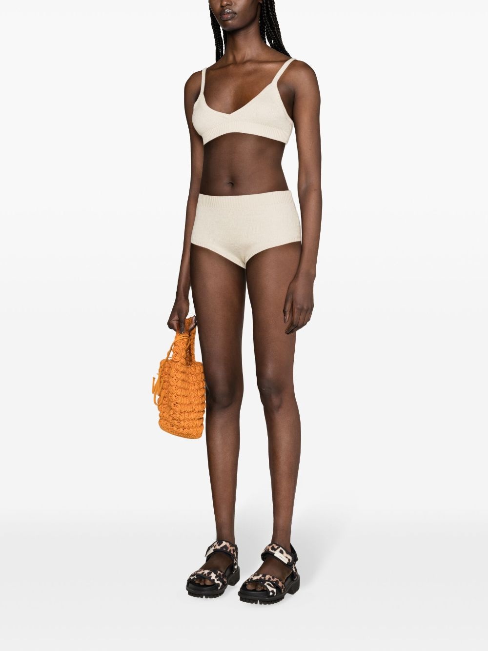 Finest high-waist ribbed shorts - 3