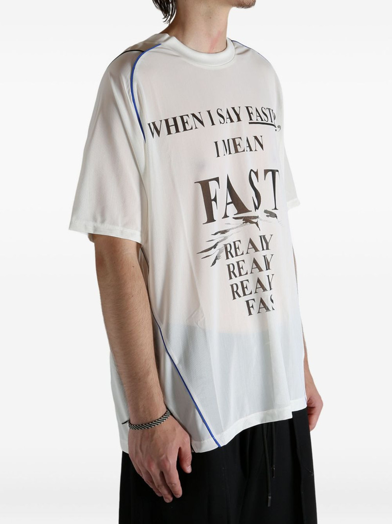 PUMA Nine To Five graphic-print panelled T-shirt outlook