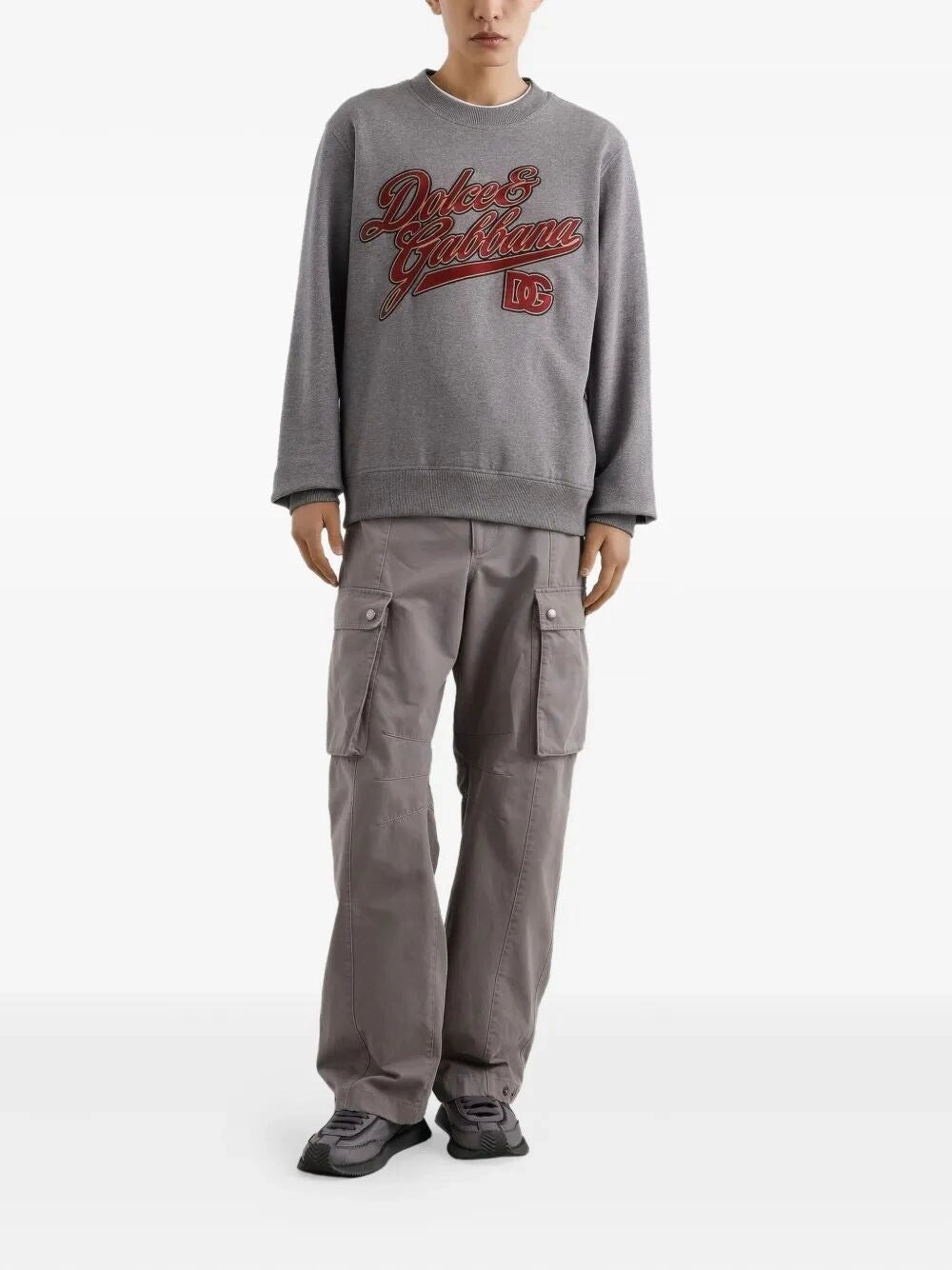 Dolce & Gabbana Men Long Sleeve Crew-Neck Sweatshirt - 2