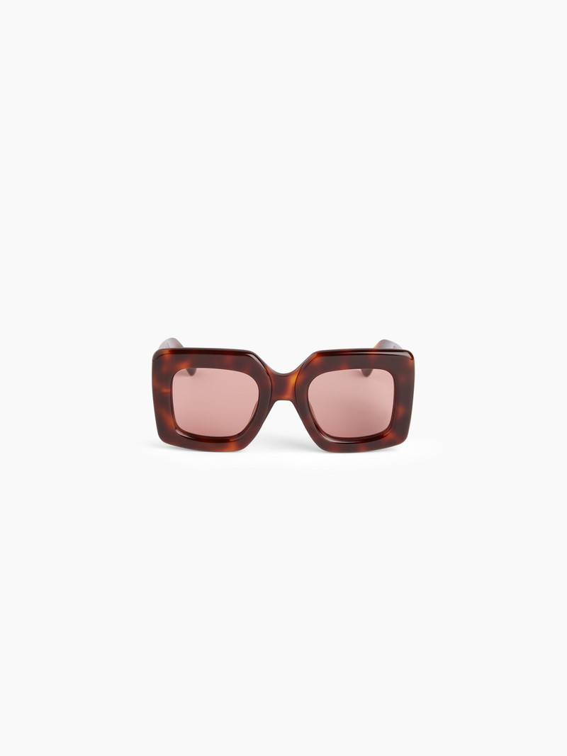 Precious square shiny havana Sunglasses 1