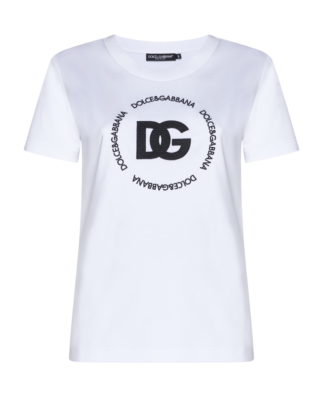 Cotton T-shirt With Dg Logo - 1