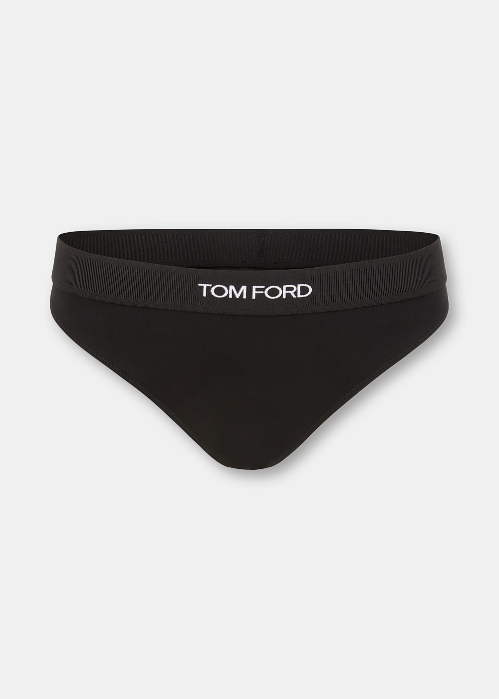 Black Modal Signature Logo Thong - 1