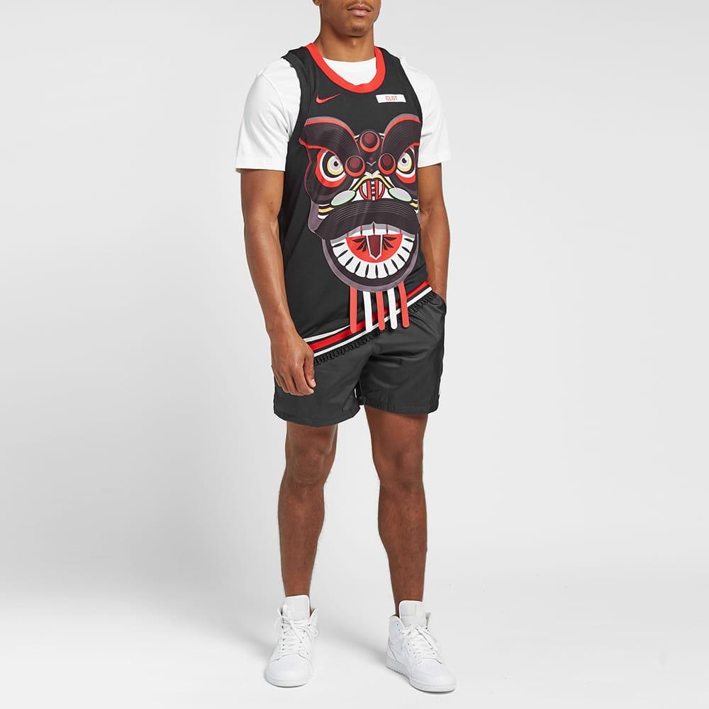 Nike x Clot Crossover Nrg Ge Jersey Basketball Vest Black Red Blackred CK0094-010 - 4