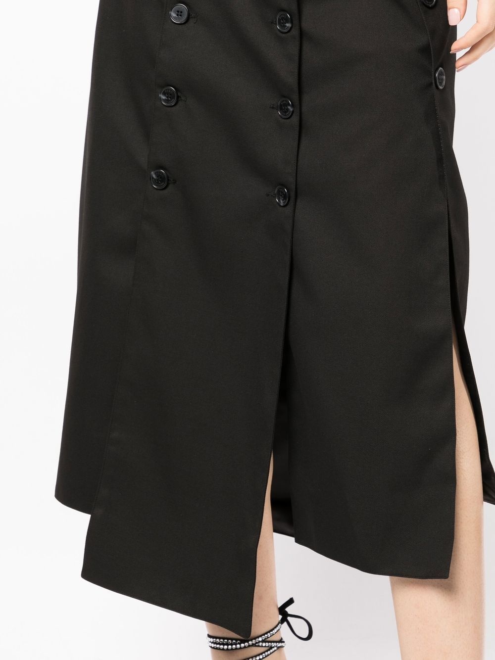 button detail panelled skirt - 5