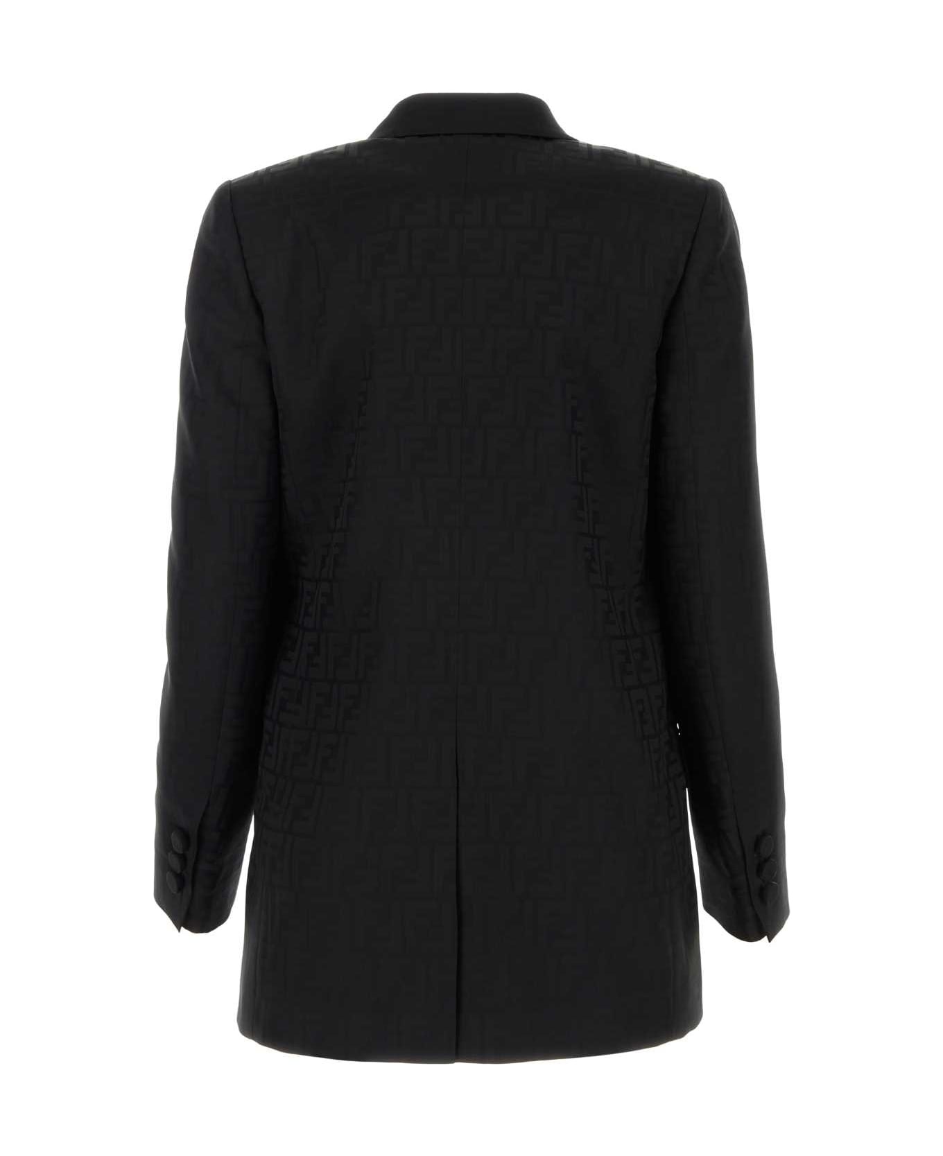 【送料&関税込】Fendi Embroidered Satin Blazer FENDI Embroidered Satin Blazer | italist | REVERSIBLE