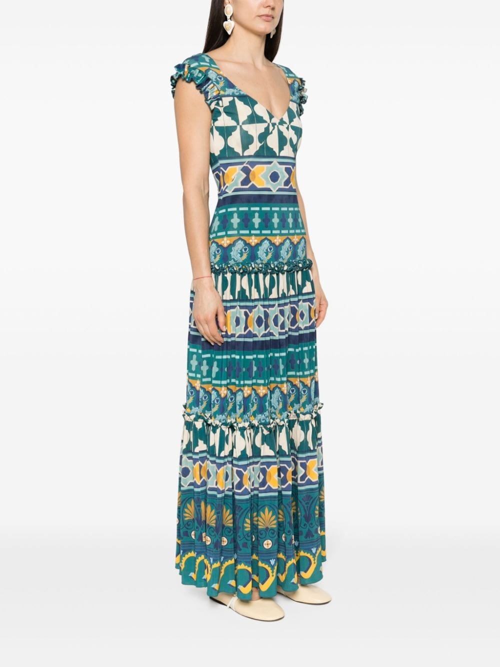 Pimento graphic-print maxi dress - 3
