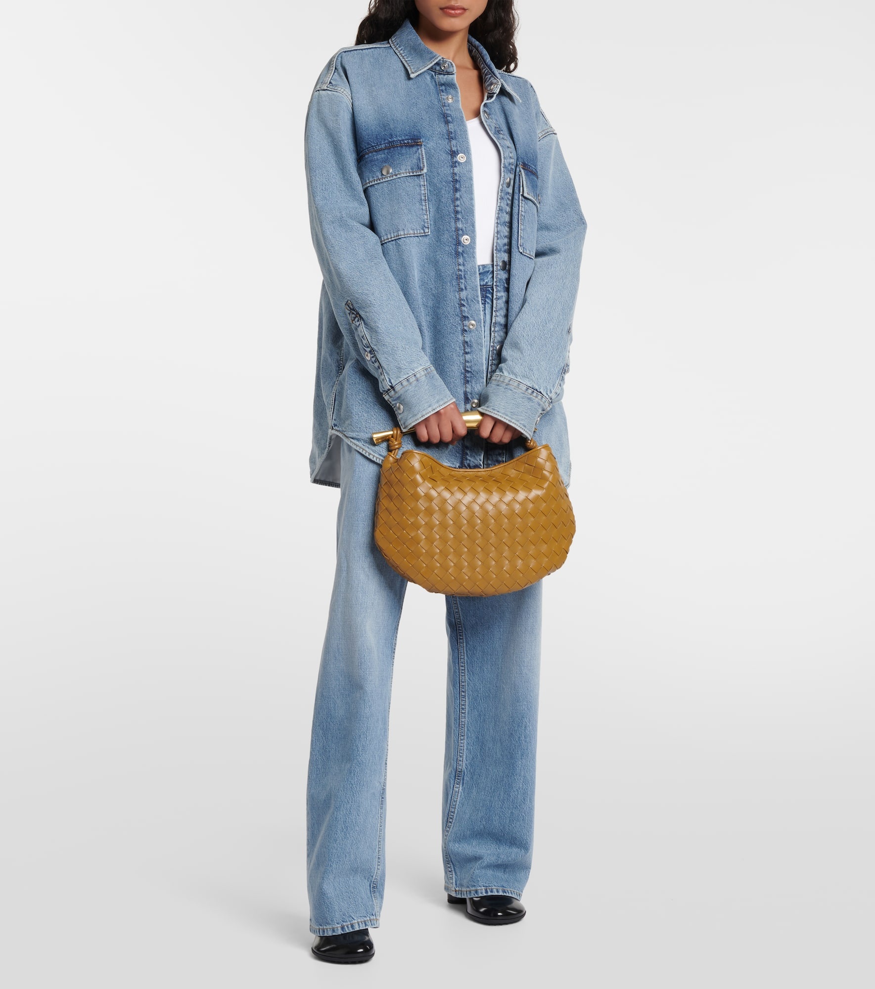 Sardine Small leather tote bag - 5
