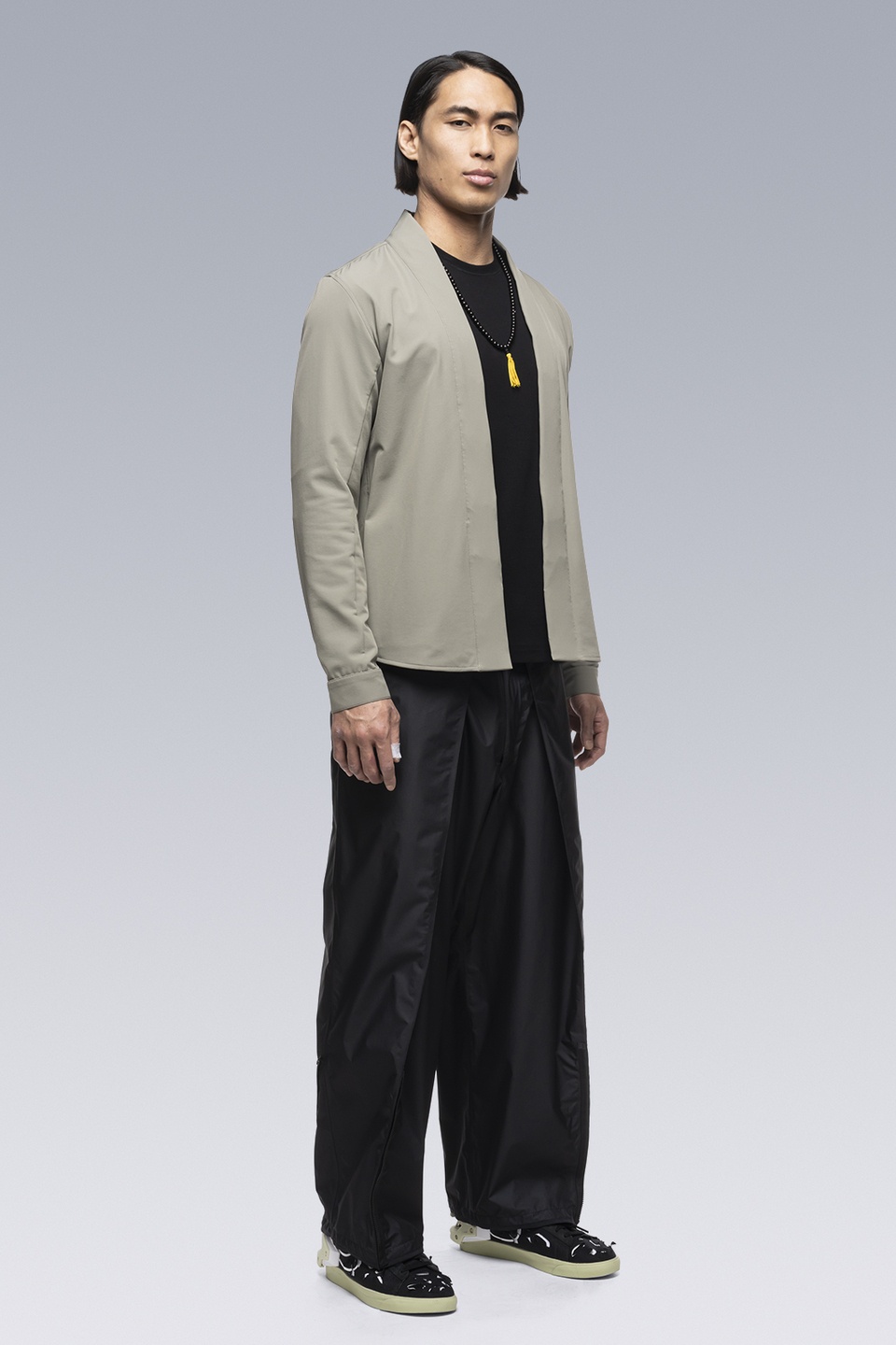 ACRONYM LA11-DS ノーカラージャケット ACRONYM LA11-DS schoeller® Dryskin™ Shirt Jacket Alpha Green