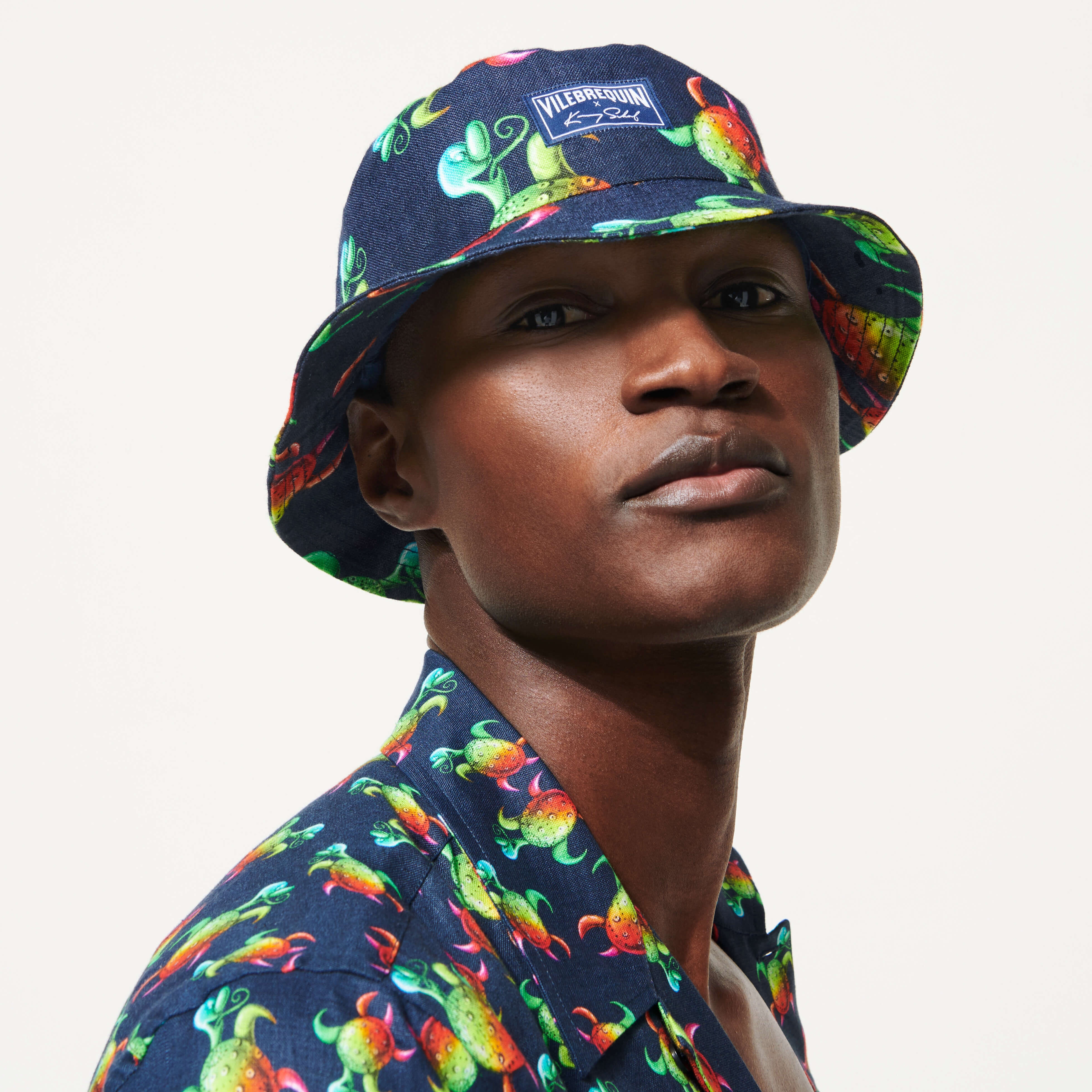 Men Bucket Hat Tortues Rainbow Multicolor - Vilebrequin x Kenny Scharf - 3