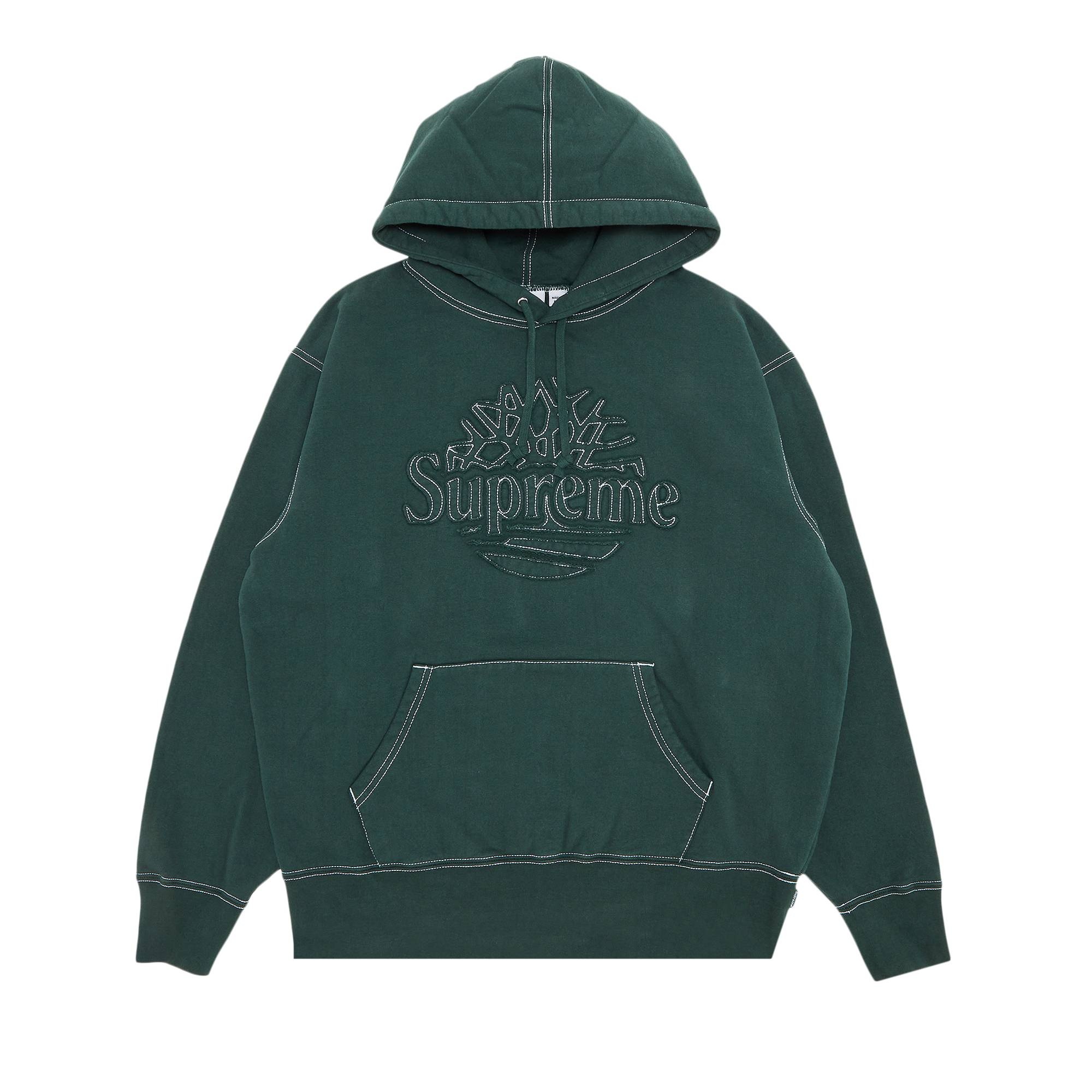 Supreme x Timberland Hooded Sweatshirt 'Dark Green' - 1