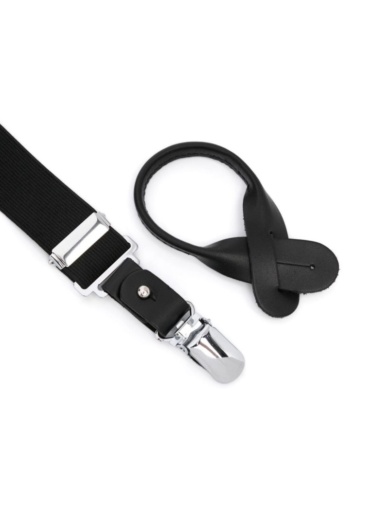 Yohji Yamamoto crossover-strap braces outlook