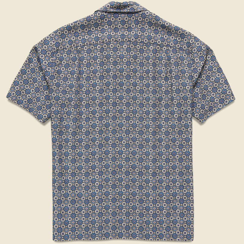 Portuguese Flannel Conte Camp Shirt - Blue outlook
