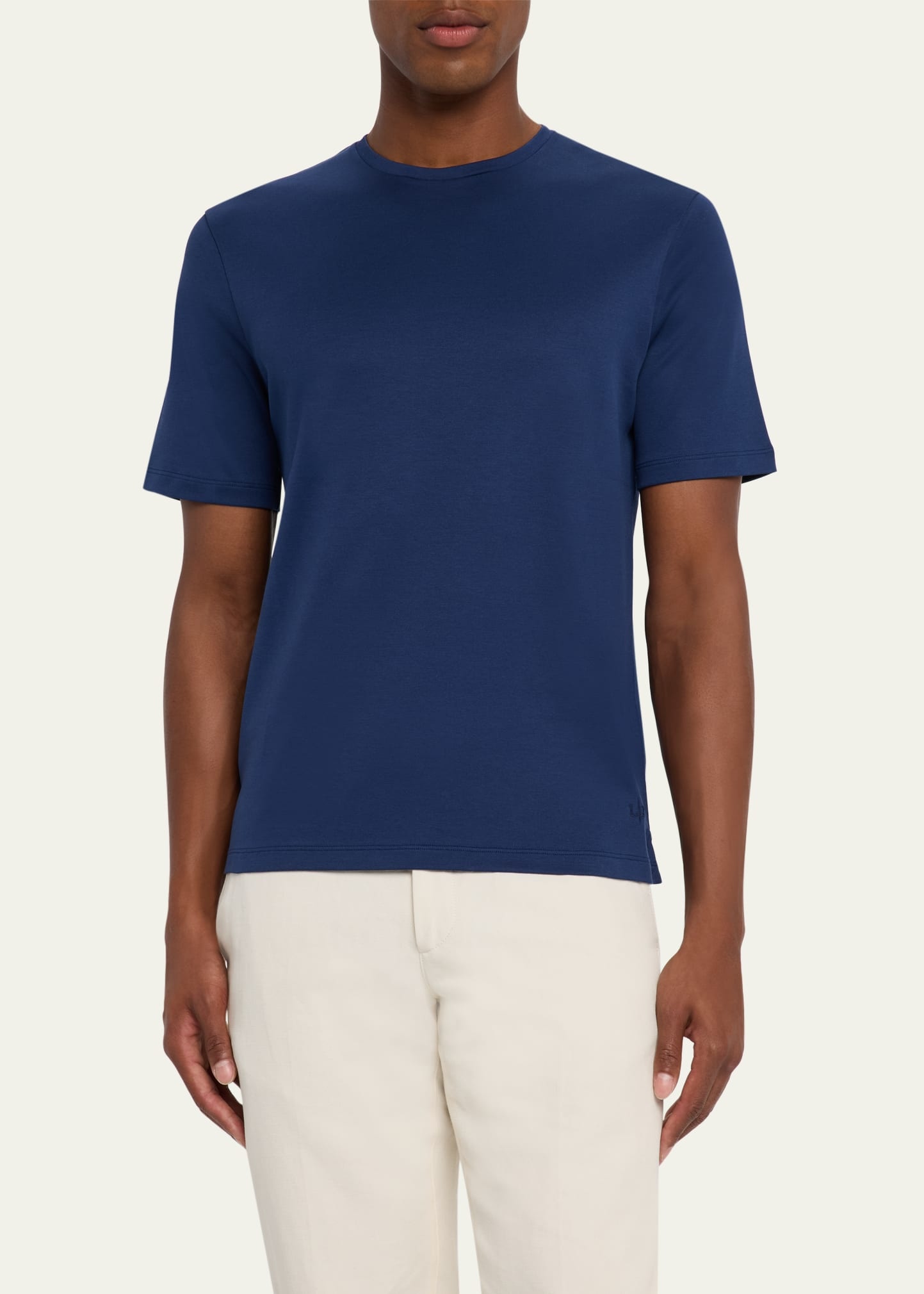 Men's Tremezzo Sea Island Cotton Crewneck T-Shirt - 4