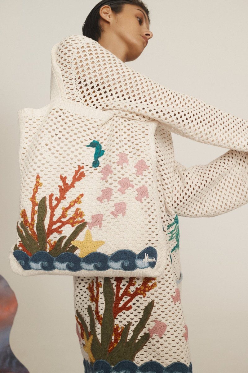 ALÉMAIS Splash Crochet Tote outlook