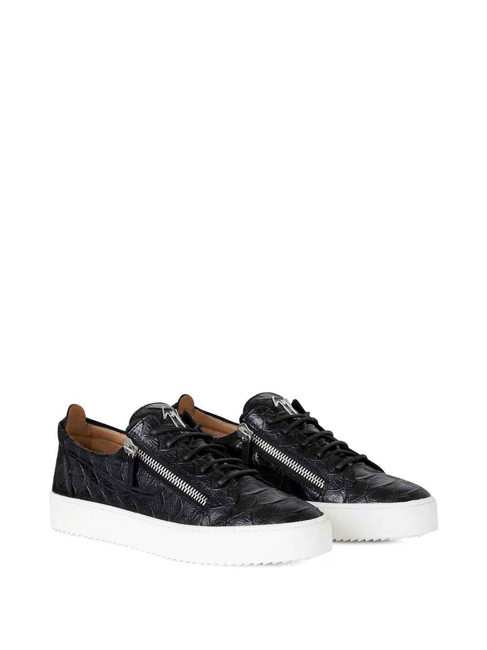 patent leather side-zip sneakers - 2