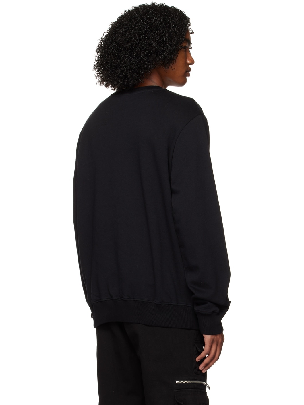 Black Printed Sweatshirt - 3