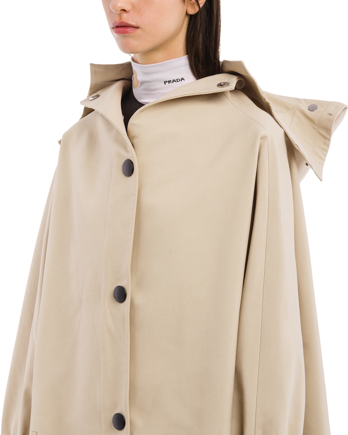 Canvas hooded raincoat - 5