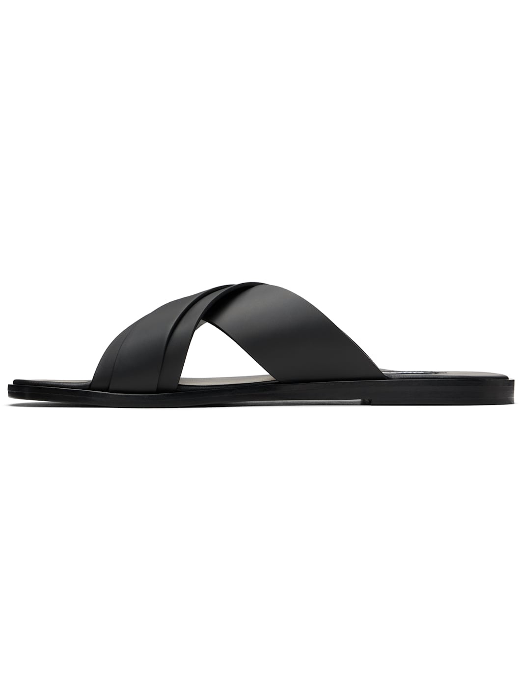 Black Smooth Leather Preston Sandals - 3