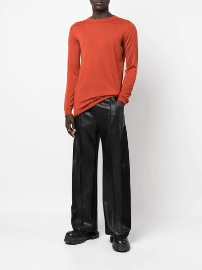 Rick Owens crew-neck cashmere jumper outlook