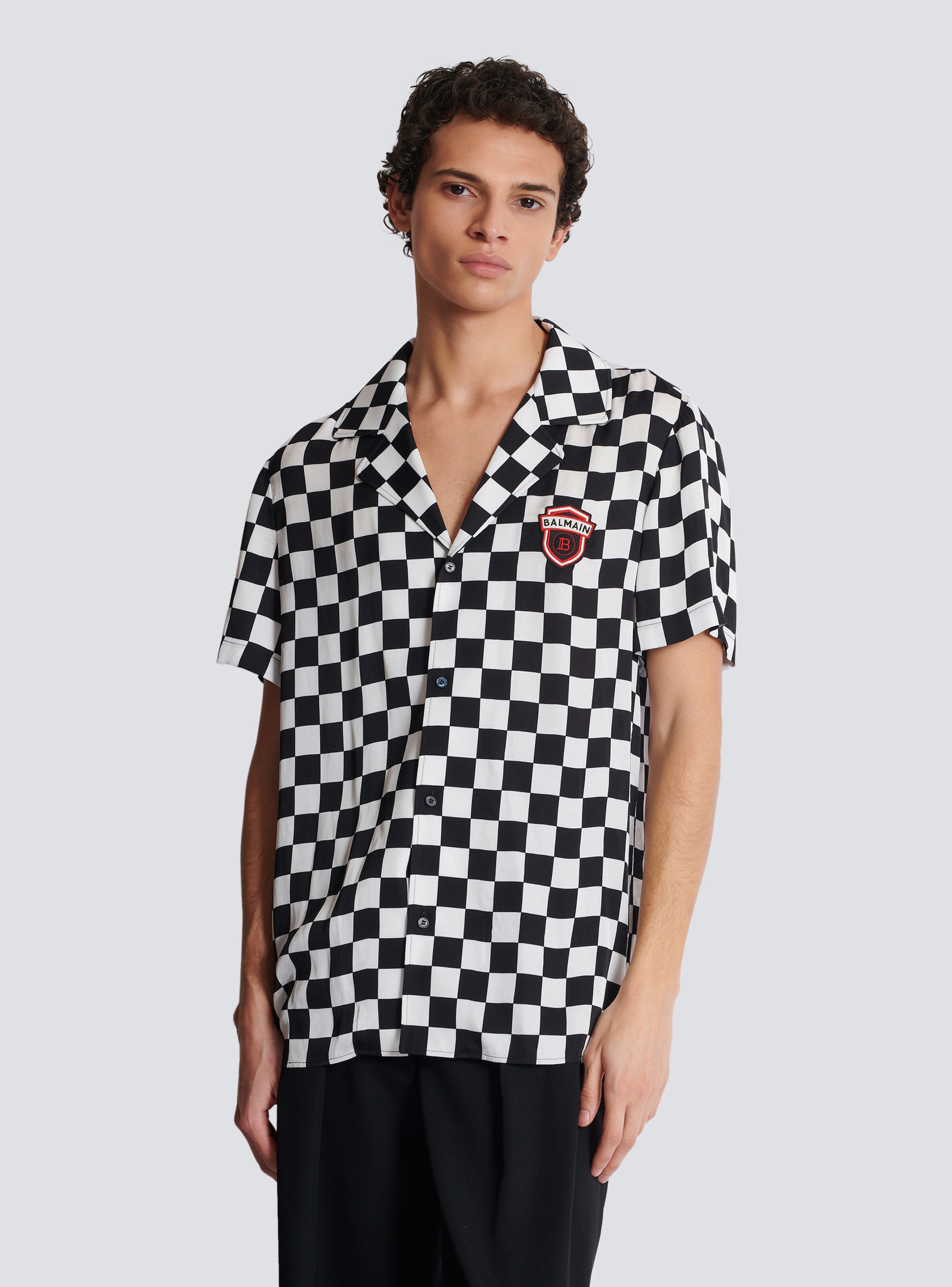 Satin Balmain Racing pyjama shirt - 6