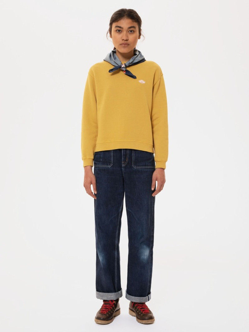 Nudie Jeans Oda Badge Saffron outlook