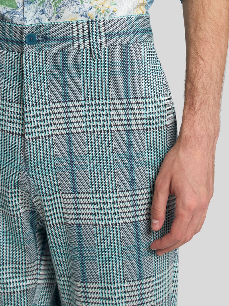 Etro GLEN PLAID TROUSERS outlook