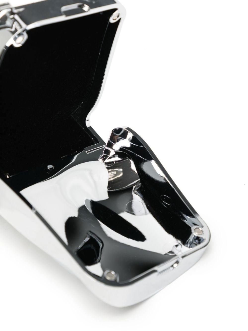 Chrome logo-engraved crossbody bag - 5