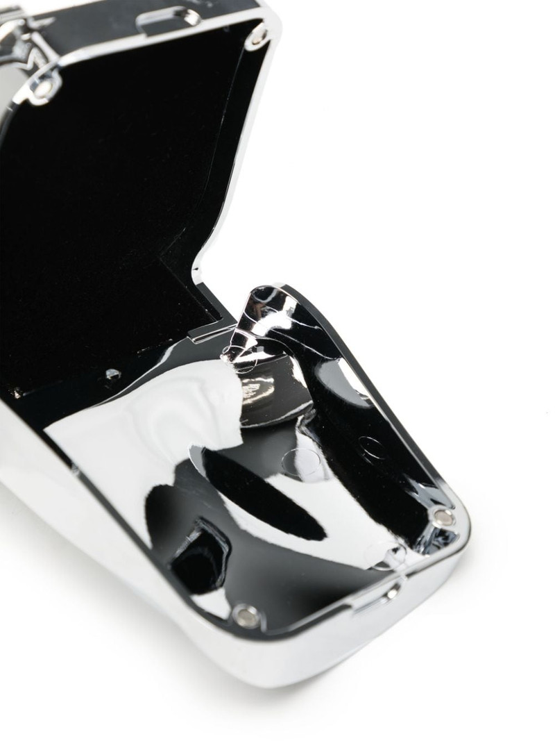 Chrome logo-engraved crossbody bag 5