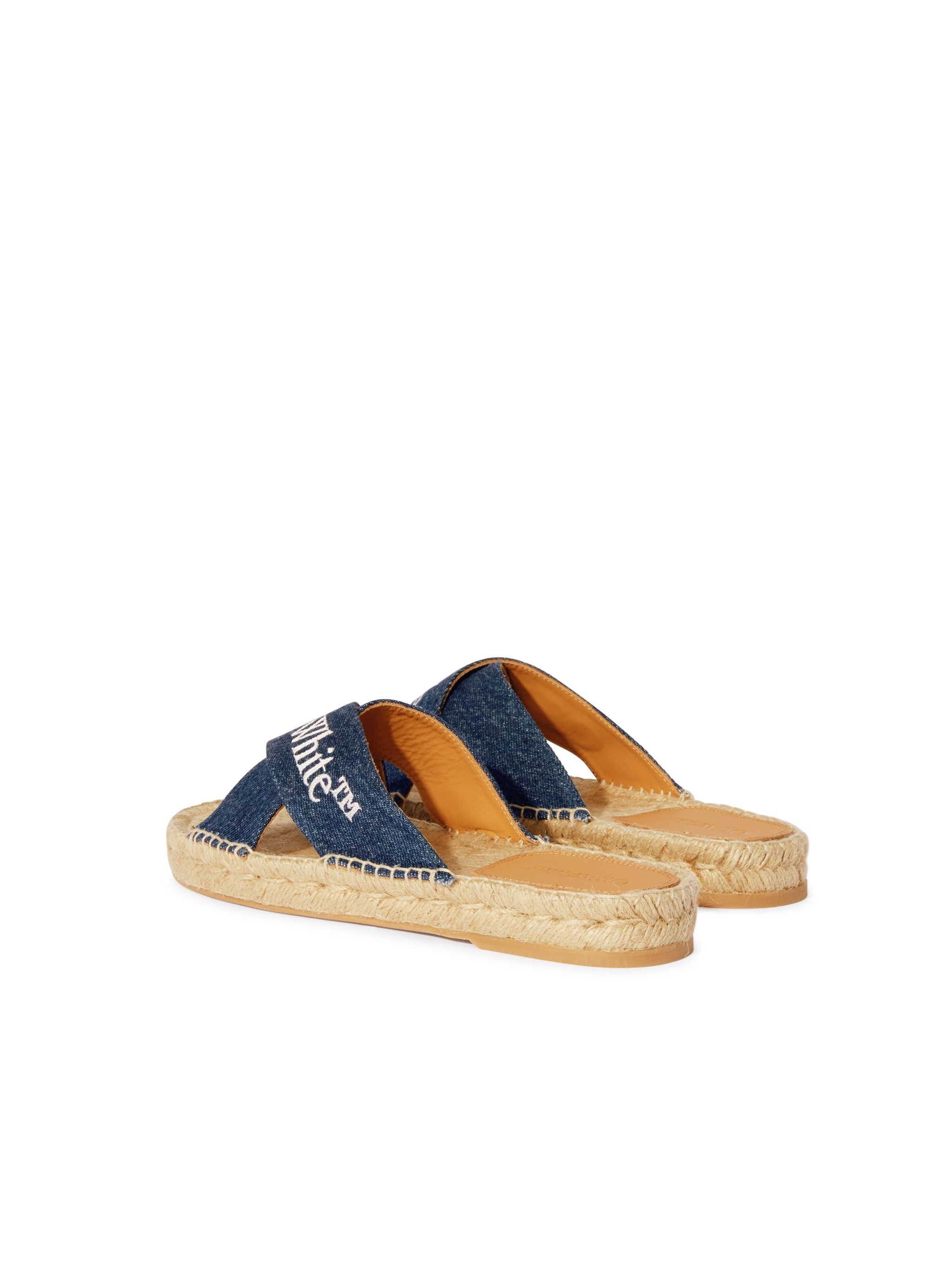 Blue Denim Criss-cross Espadrilles - 4