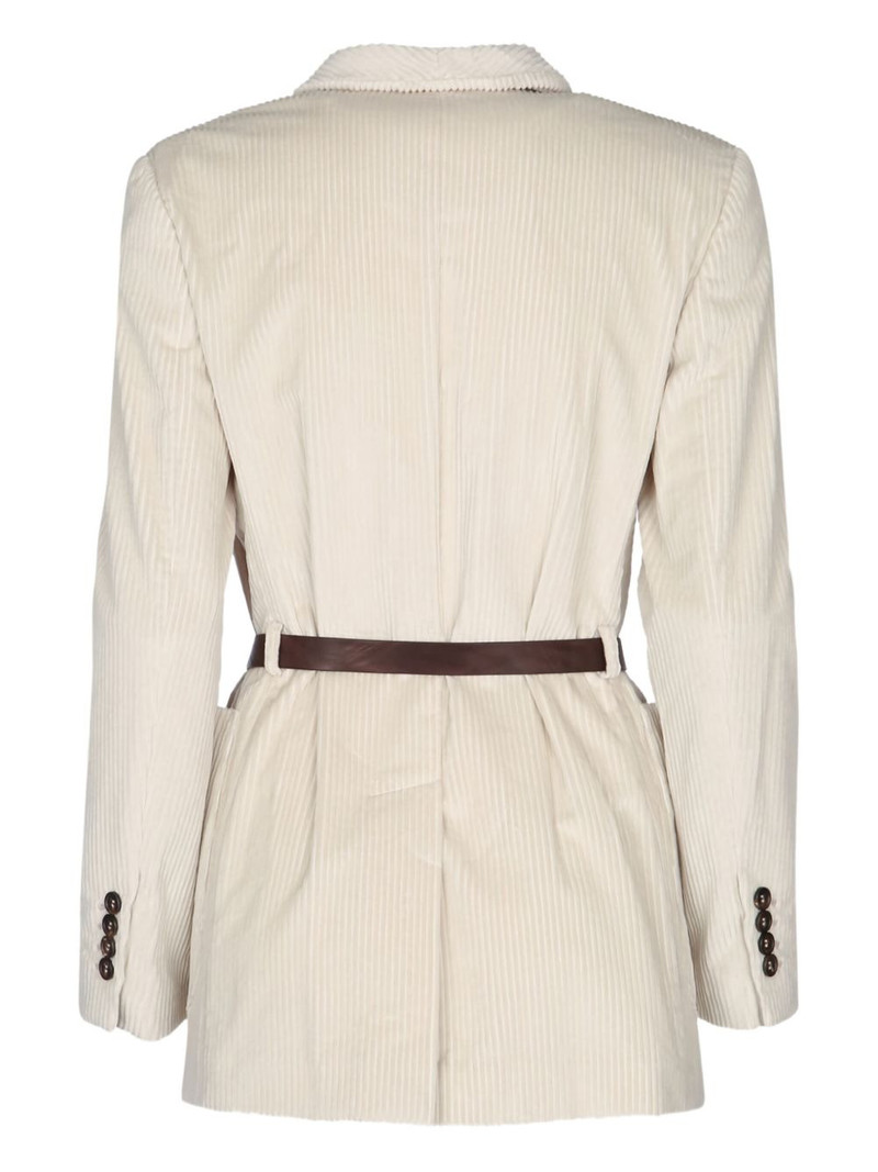 Brunello Cucinelli belted corduroy jacket outlook