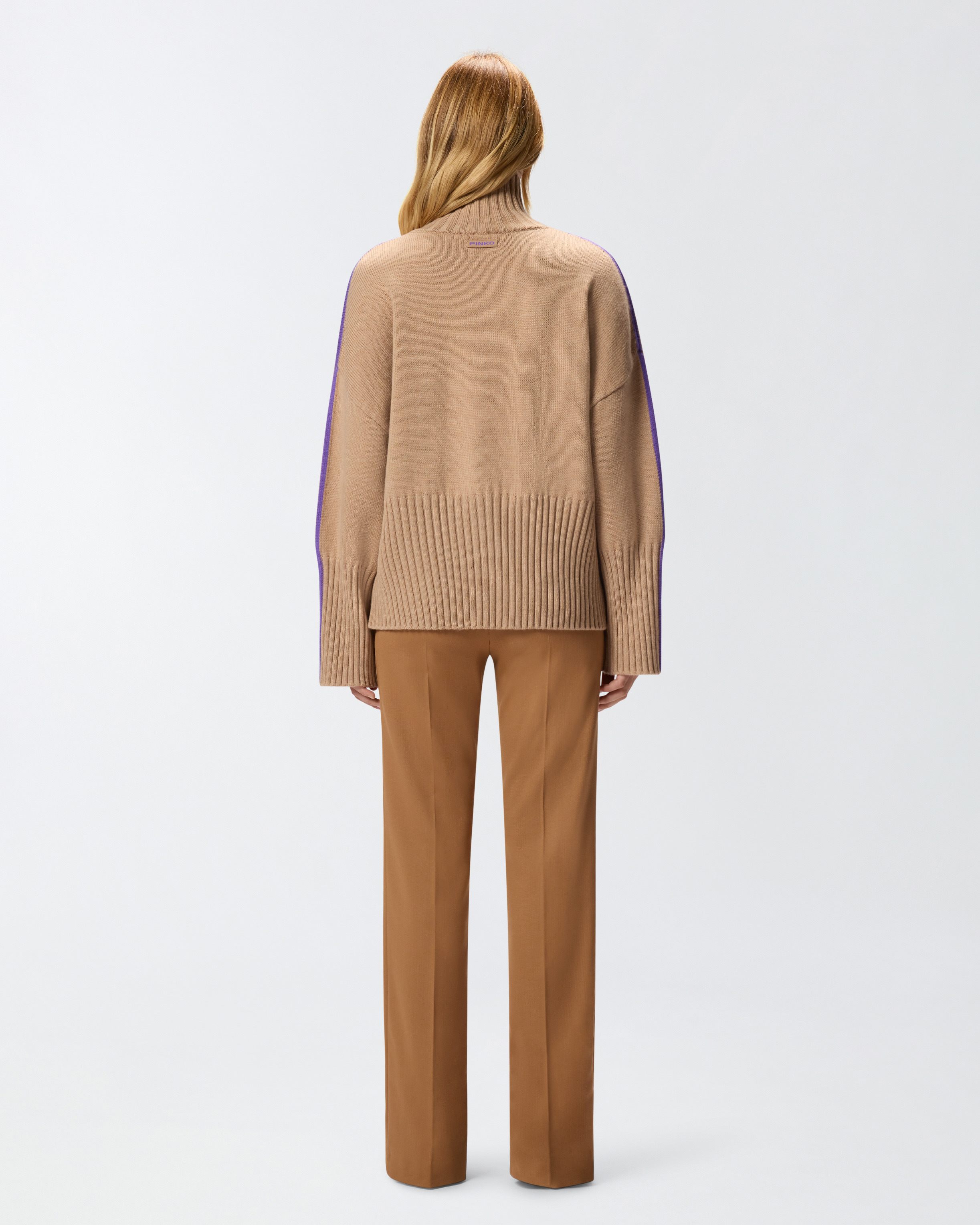 LOOSE HIGH-NECK SWEATER - 4
