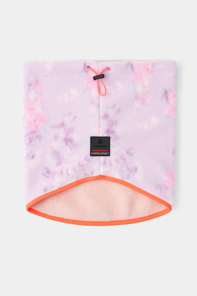 Arian fleece loop scarf in Lilac 1