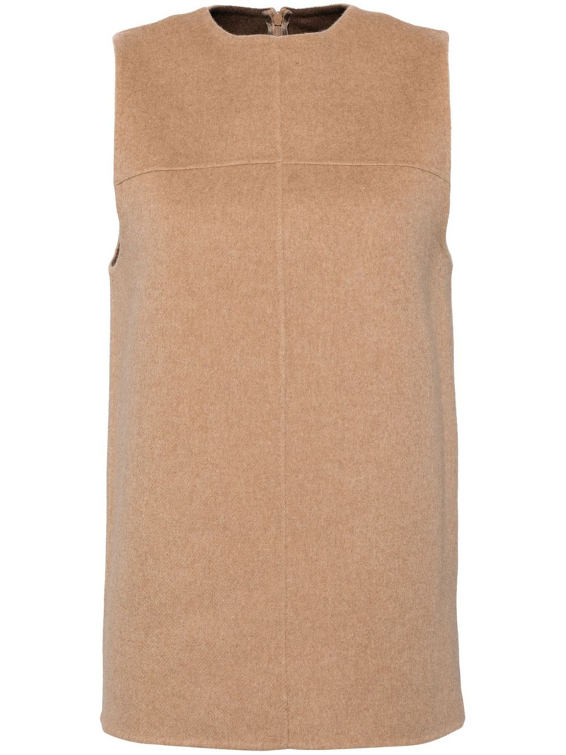 wool reversible sleeveless top 1