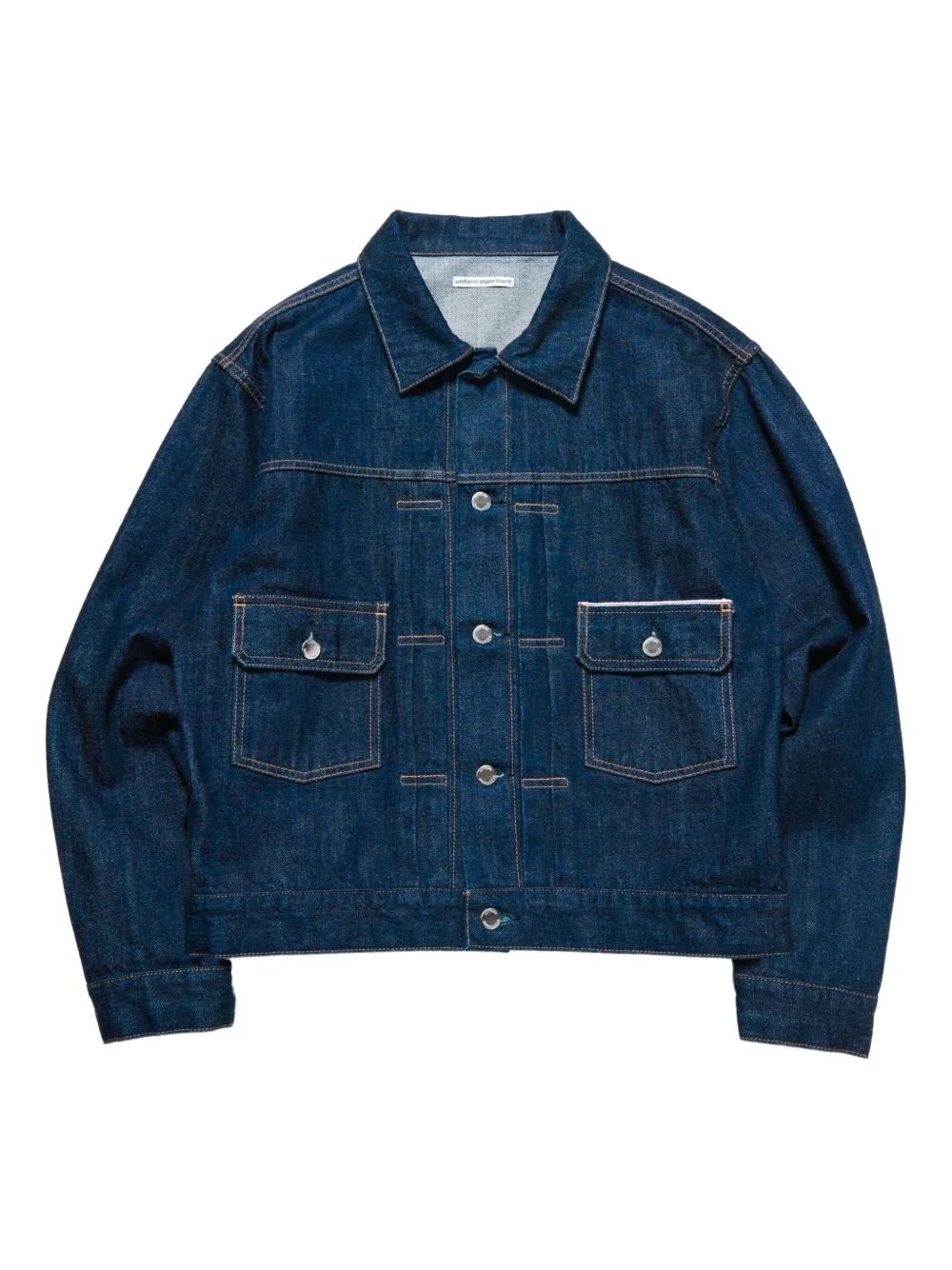 button-up denim jacket - 1