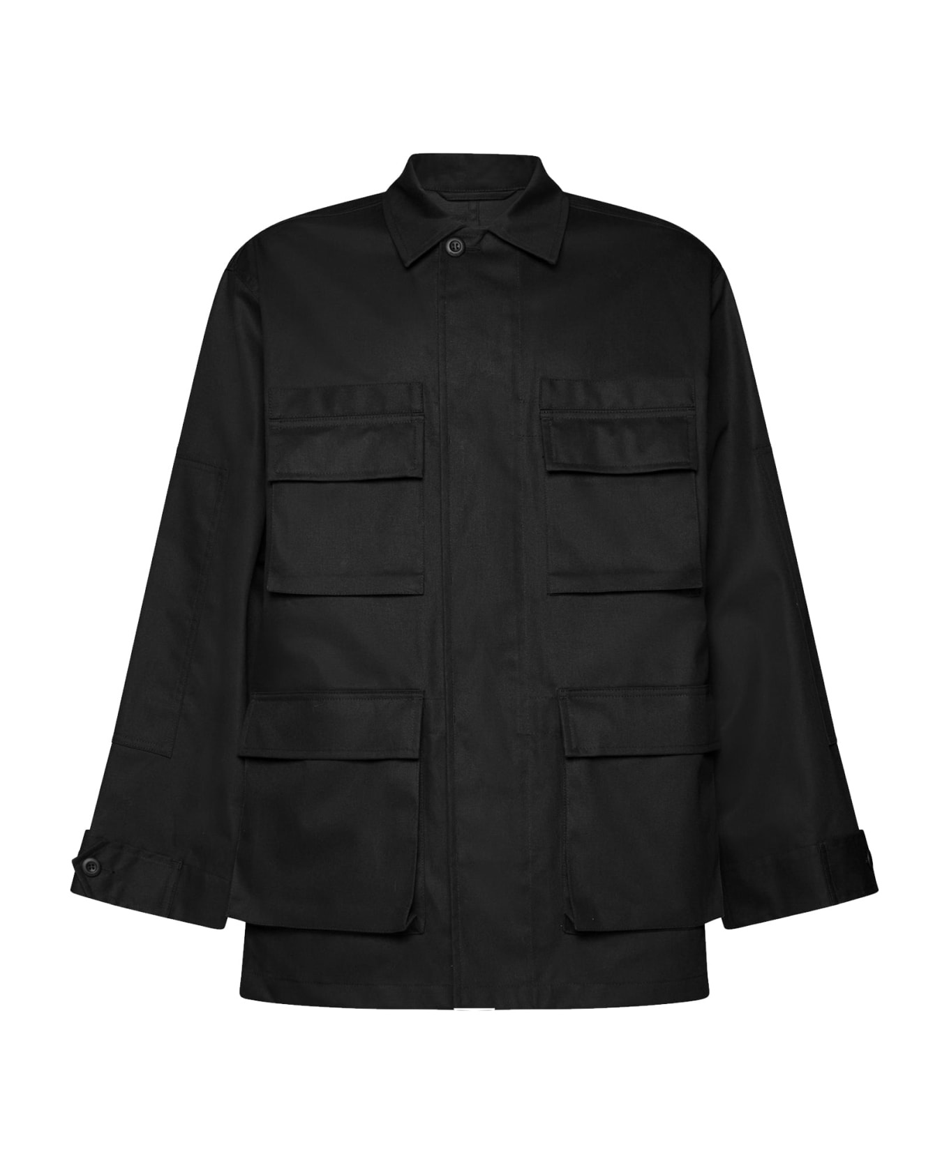 Multi-pocket Cargo Shirt Jacket - 1