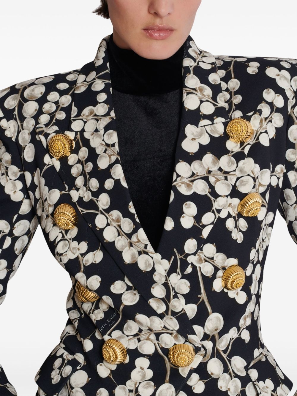 printed blazer - 7