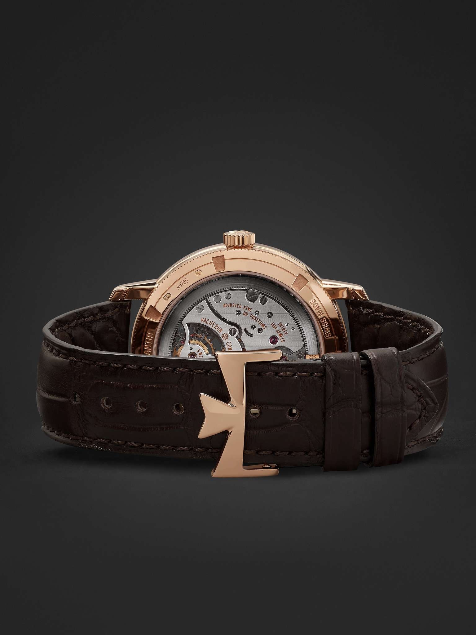 Traditionnelle Tourbillon Automatic 41mm 18-Karat Pink Gold and Alligator Watch, Ref. No. 6000T/000R - 3