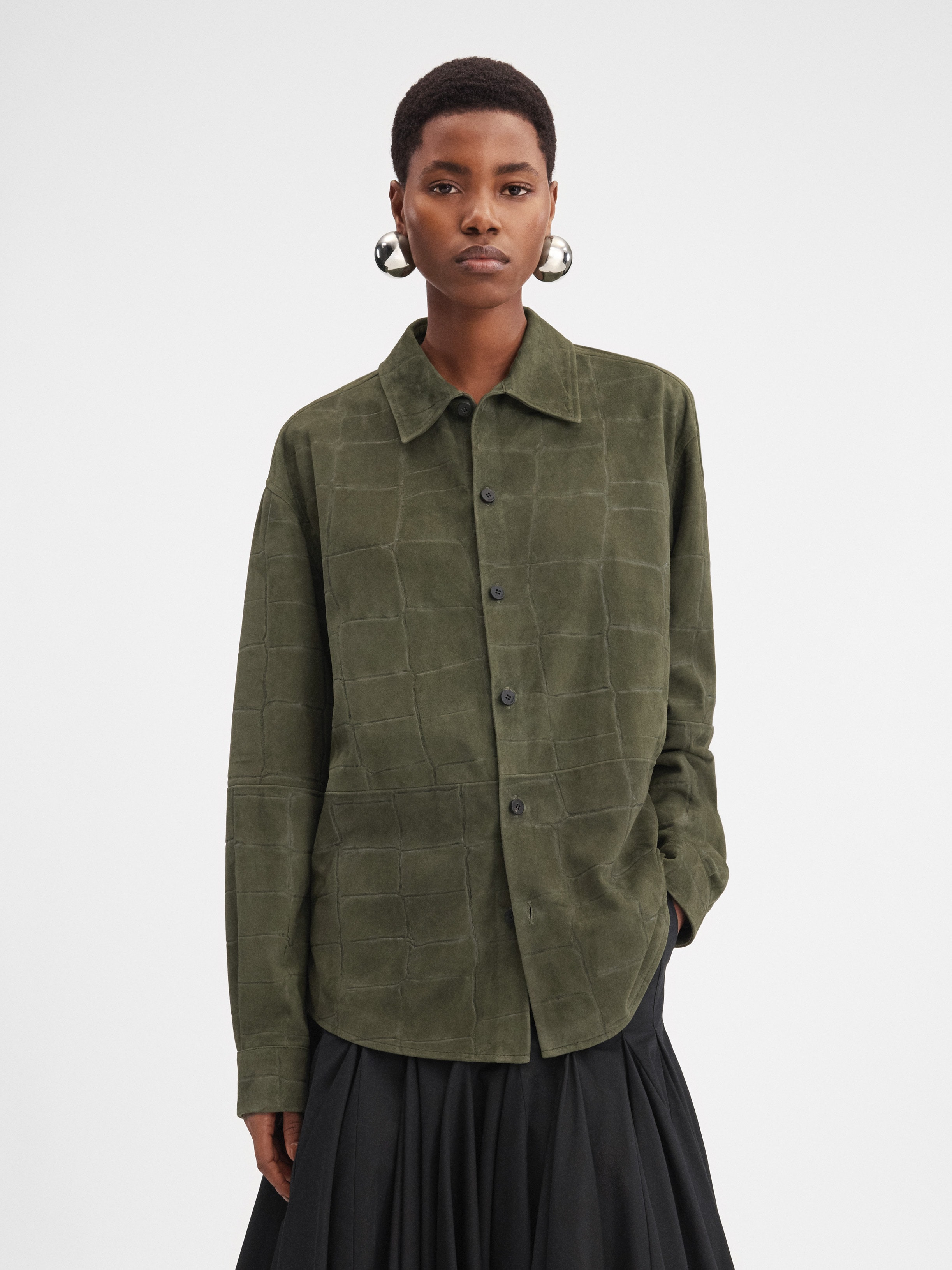 The Croco leather shirt - 5
