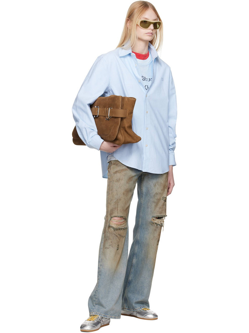 Acne Studios Blue Oxford Cloth Shirt outlook