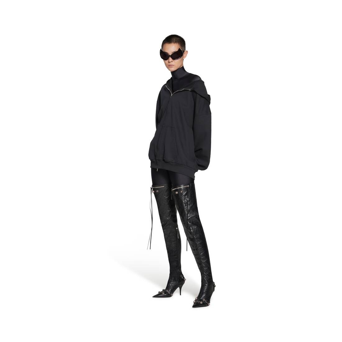 Women's Cagole 90mm Over-the-knee Boot  in Black - 9
