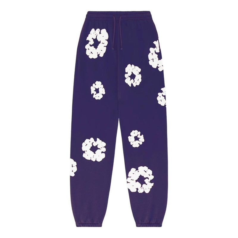Denim Tears Cotton Wreath Sweatpants 'Purple White' 401-200-30 1