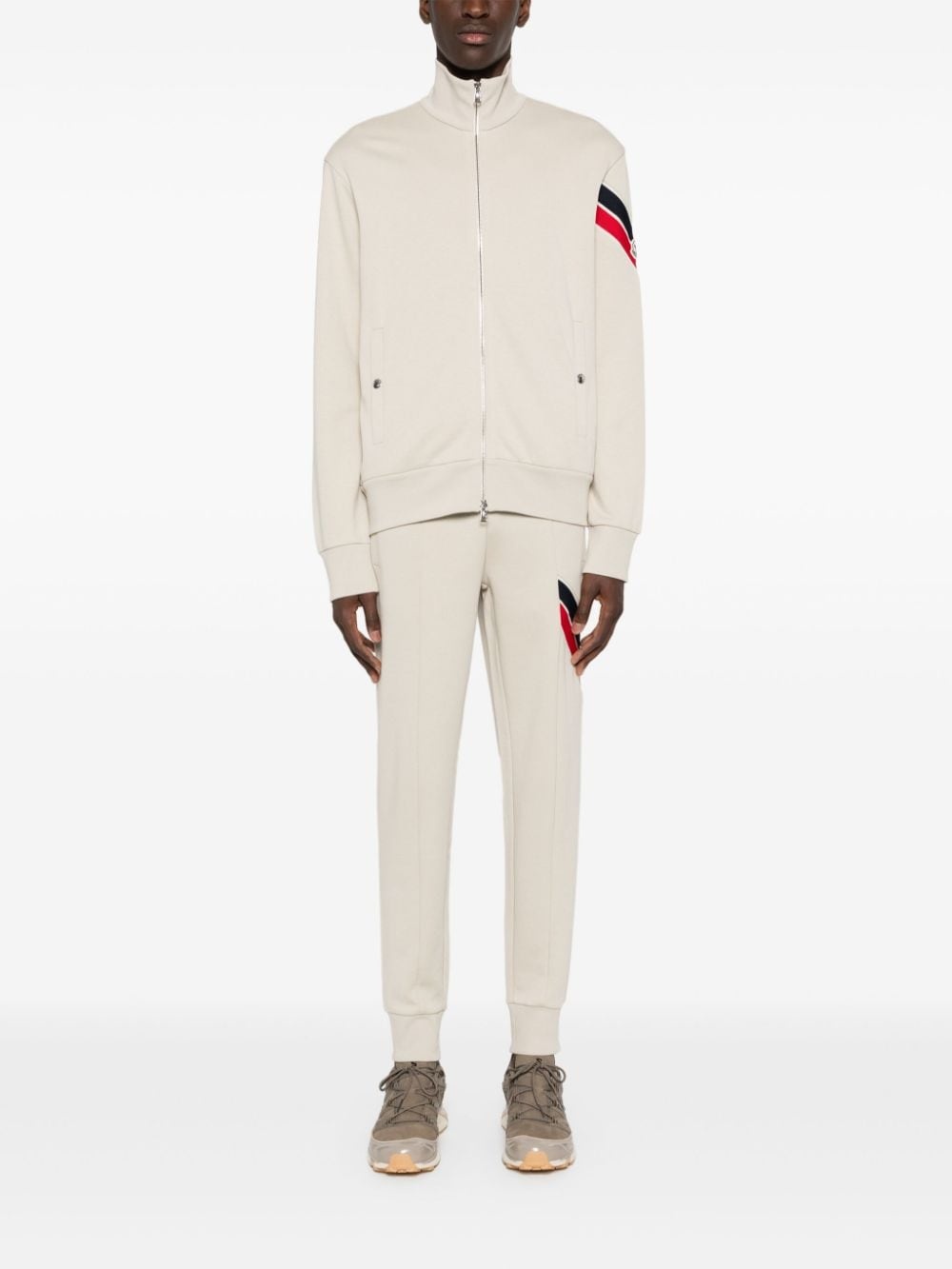 stripe-detail logo-appliqué track pants - 2