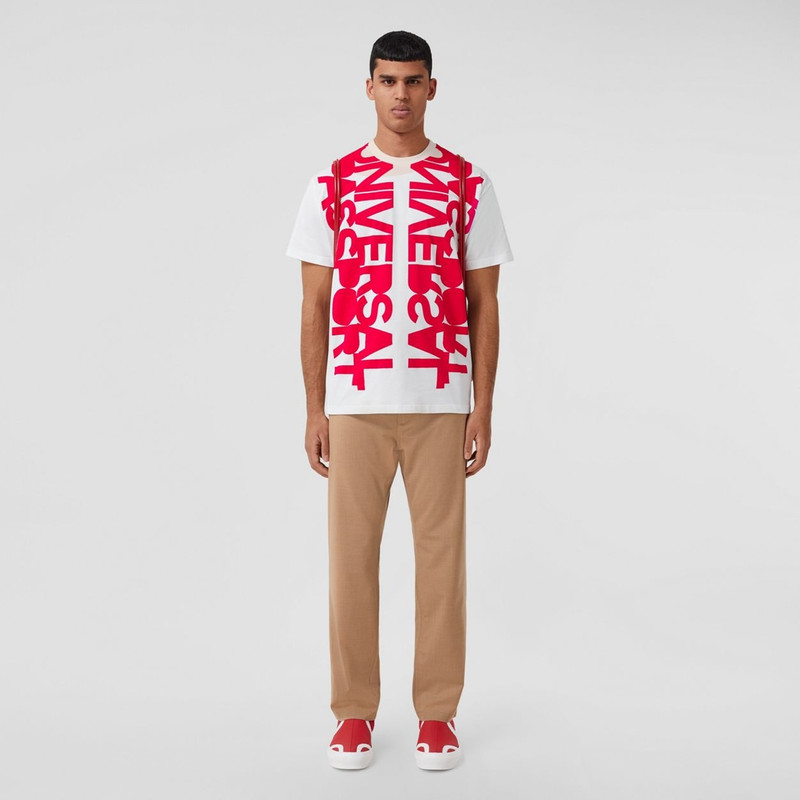 Burberry Monogram Motif Stretch Wool Tailored Trousers outlook