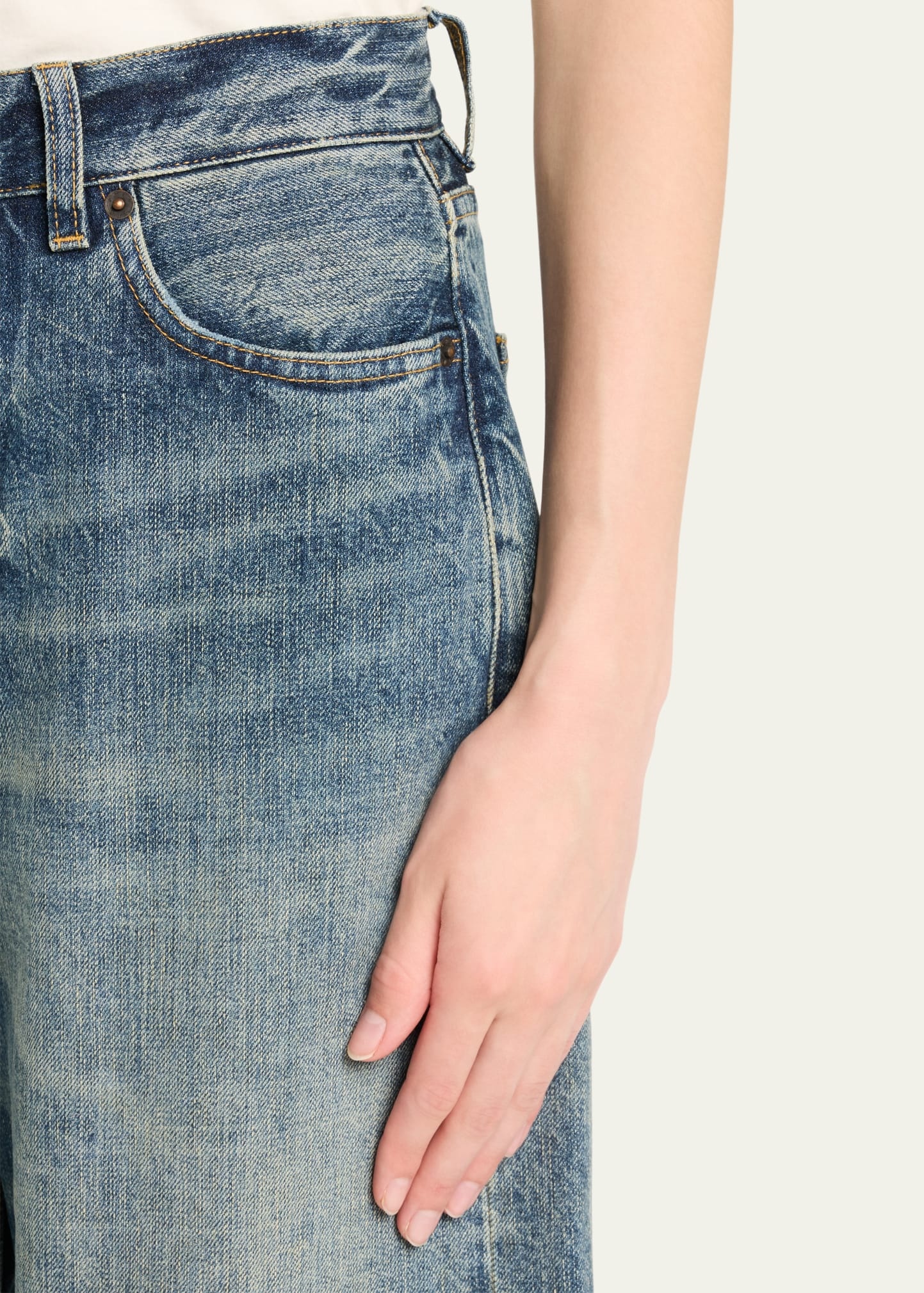 Cropped Roomy Jeans - 5