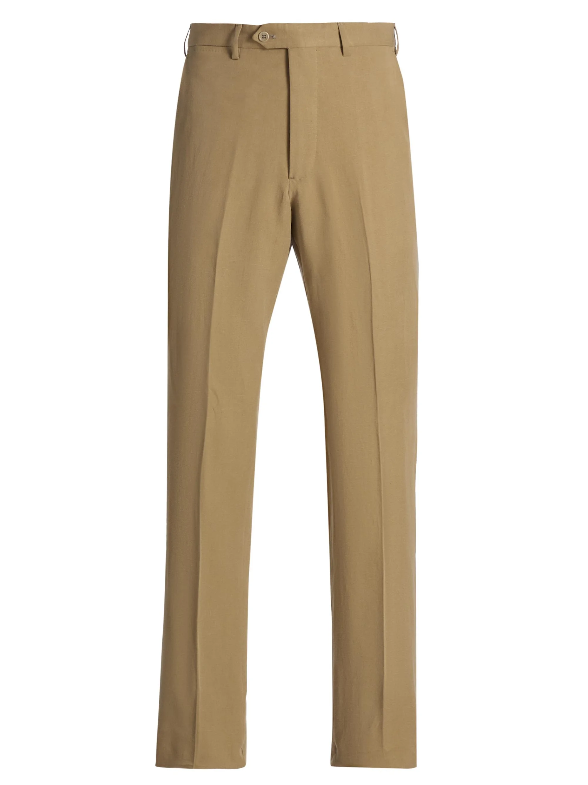 Men's Slim-Straight Trousers - Tan - 1