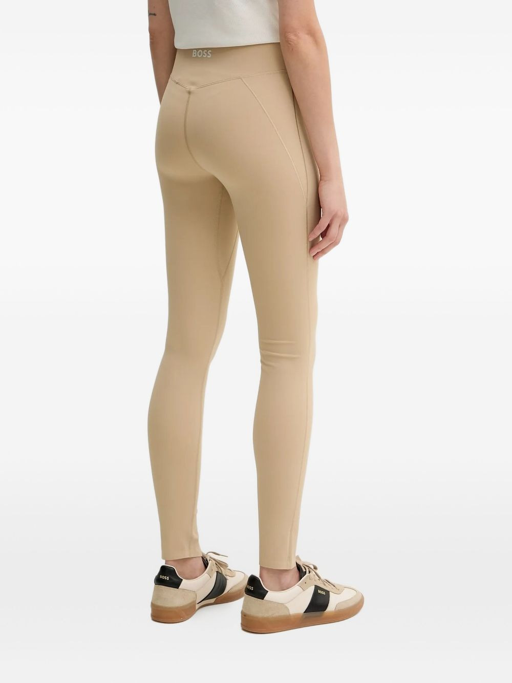 split-hem leggings - 2